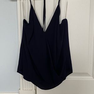 Dark blue halter top